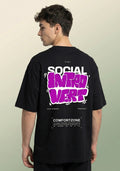 Social Introvert Comfort Zone Oversized T-Shirt | Black Streetwear