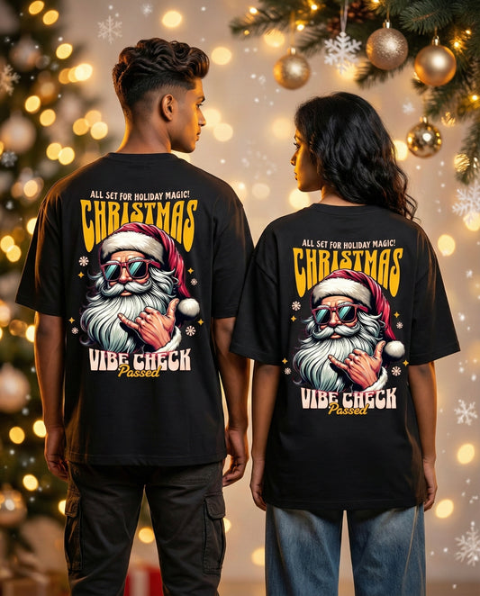 Vibe Check Passed Christmas Tee