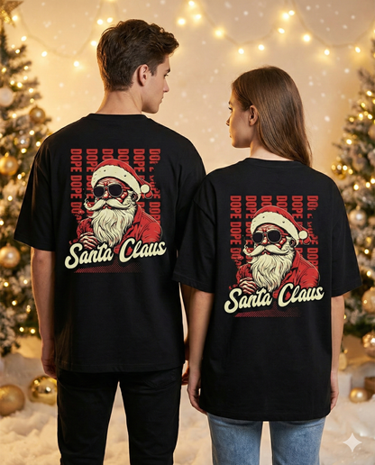 Retro Dope Santa Christmas Tee